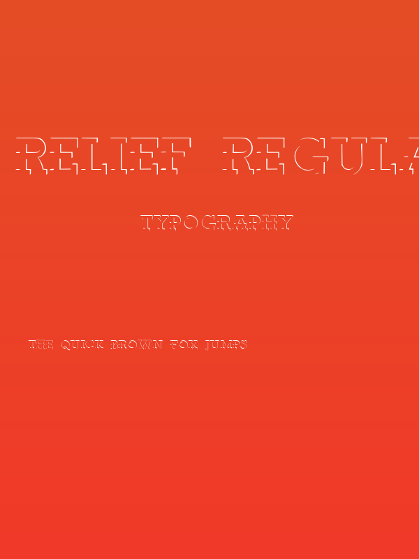 Relief Regular Poster
