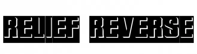 Relief Reverse  フリーフォントのダウンロード