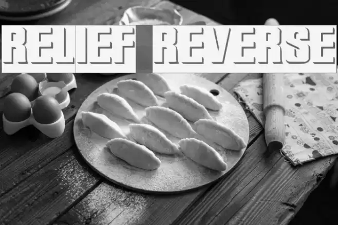 Relief Reverse خط examples