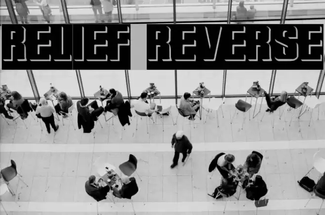 Relief Reverse خط examples