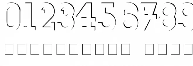 ReliefDeco Medium Font Alte caractere