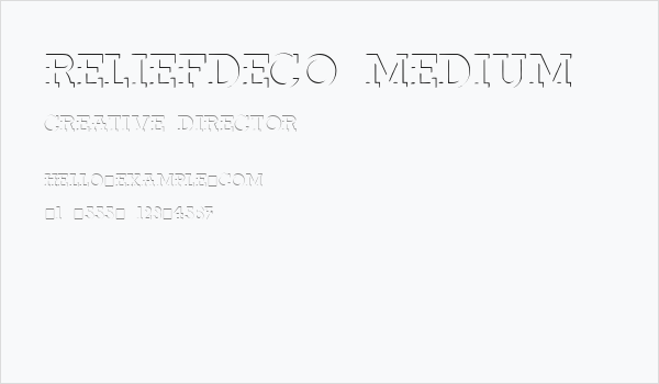 ReliefDeco Medium Business Card