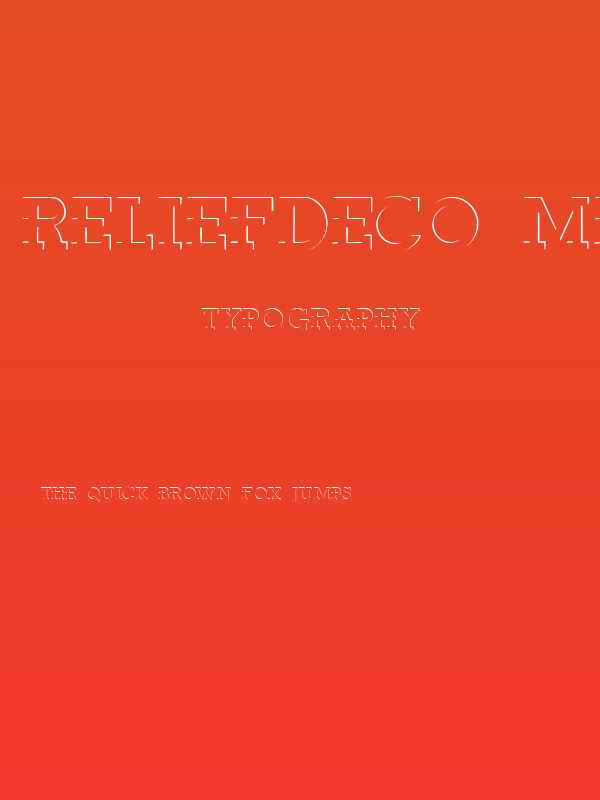 ReliefDeco Medium Poster