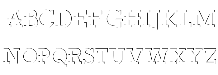 ReliefDeco Medium Font LOWERCASE