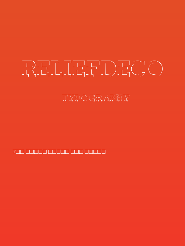 ReliefDeco Poster