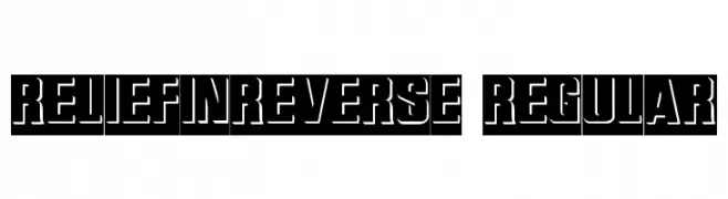 ReliefInReverse Regular  Fuentes Gratis Descargar