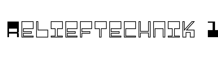Relieftechnik 1 Font
