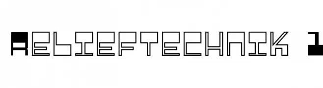 Relieftechnik 1  免费字体下载