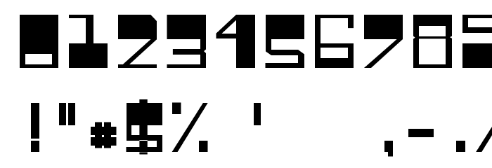 Relieftechnik 1 Font OTHER CHARS