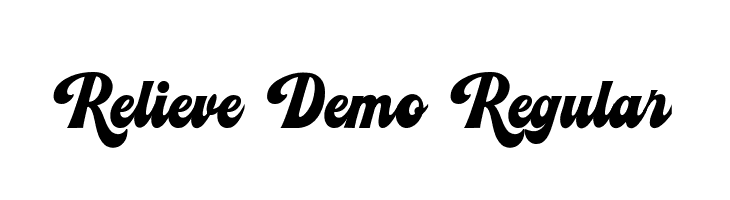 Relieve Demo Regular  Descarca Fonturi Gratis