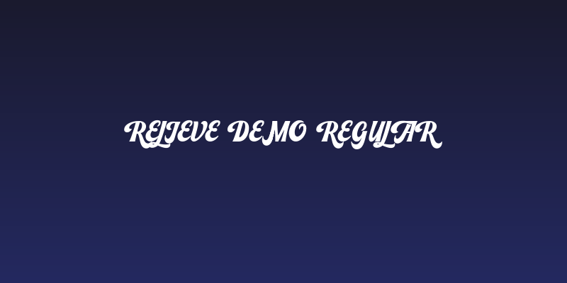 Relieve Demo Regular Social Header
