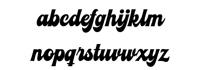 Relieve Demo Regular Font LOWERCASE
