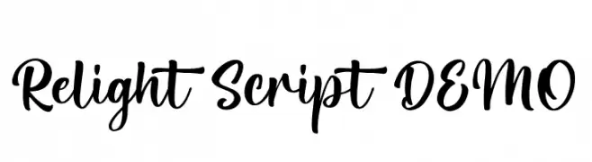 Relight Script DEMO  Descarca Fonturi Gratis