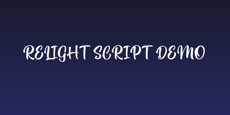 Relight Script DEMO Social Header