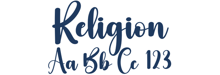 Religion Font Preview