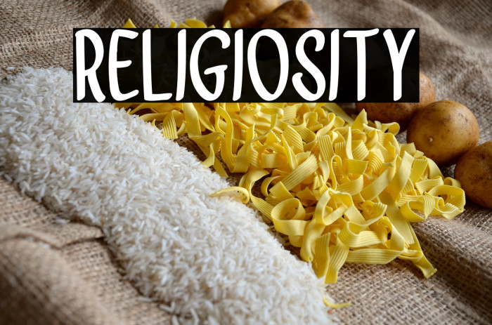 Religiosity Example 1