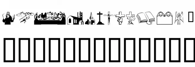 Religious 2 Schriftart Groß