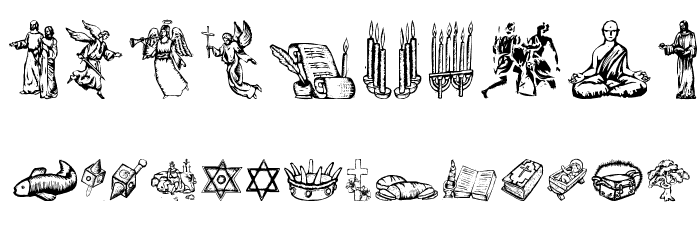 ReligiousSymbols Font OTHER CHARS
