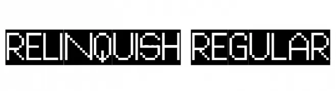 Relinquish Regular  Fuentes Gratis Descargar