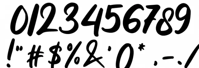 Reliser Font OTHER CHARS