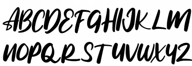 Reliser Schriftart Groß