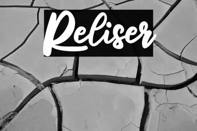 Reliser Font examples