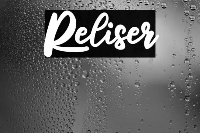 Reliser Font examples
