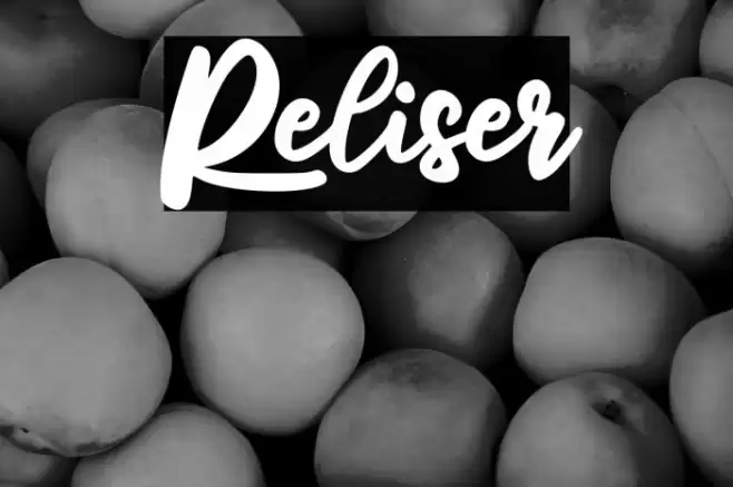 Reliser Font examples