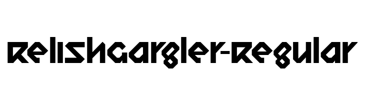 RelishGargler-Regular  font caratteri gratis