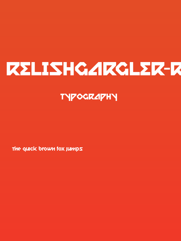 RelishGargler-Regular Poster