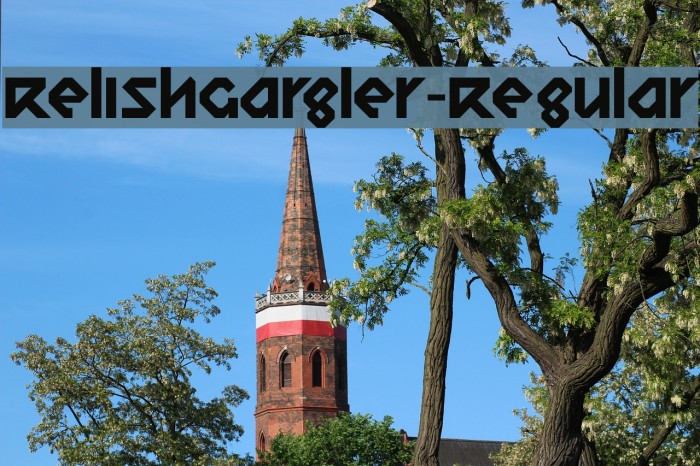 RelishGargler-Regular Font examples