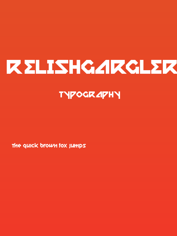 RelishGargler-Regular Poster