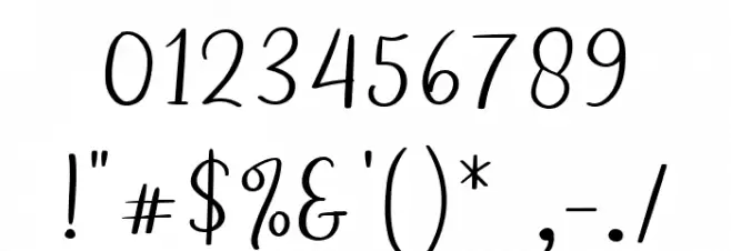 Relista  Regular Font OTHER CHARS