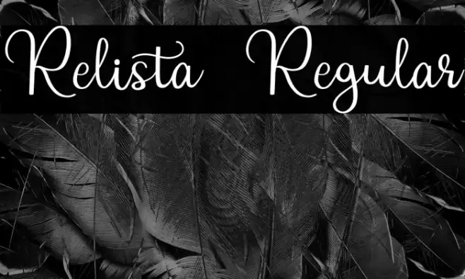 Relista  Regular Font examples