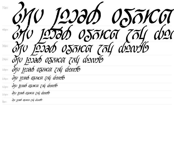 Rellanic Bold Italic Waterfall