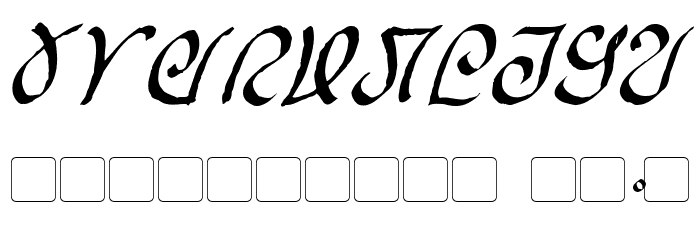 Rellanic Italic Font OTHER CHARS
