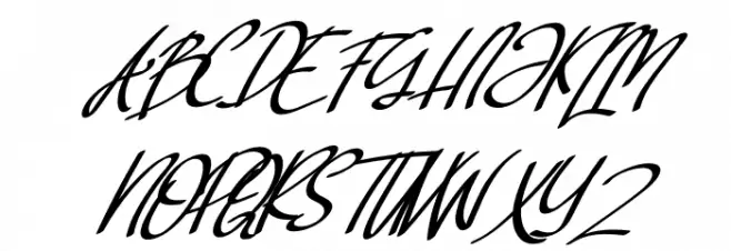 Rellata Italic Caratteri MAIUSCOLE