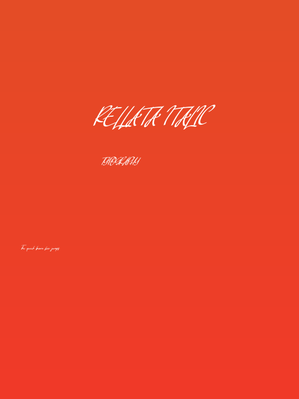 Rellata Italic Poster