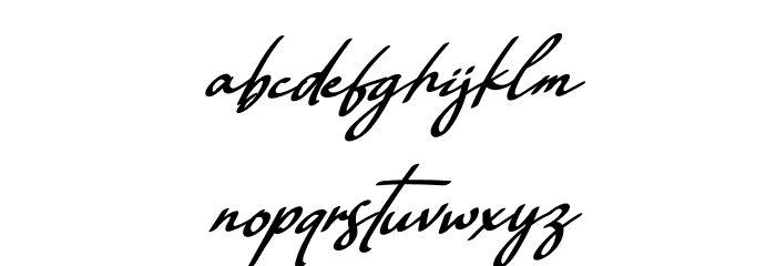 Rellata Italic Font LOWERCASE