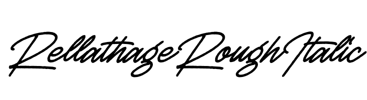 Rellathage Rough Italic  Скачать бесплатные шрифты