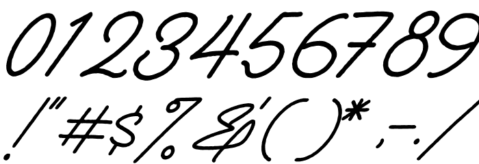 Rellathage Rough Italic Font OTHER CHARS