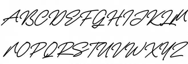 Rellathage Rough Italic Schriftart Groß