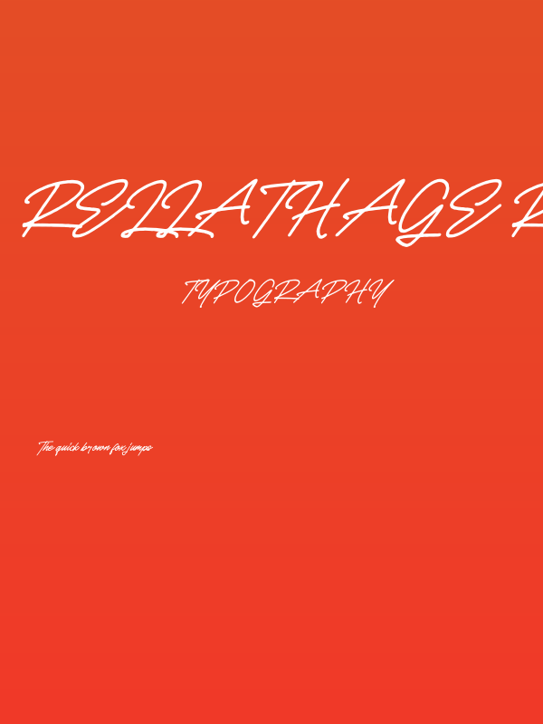 Rellathage Rough Italic Poster