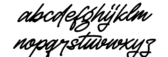 Rellathage Rough Italic Font LOWERCASE