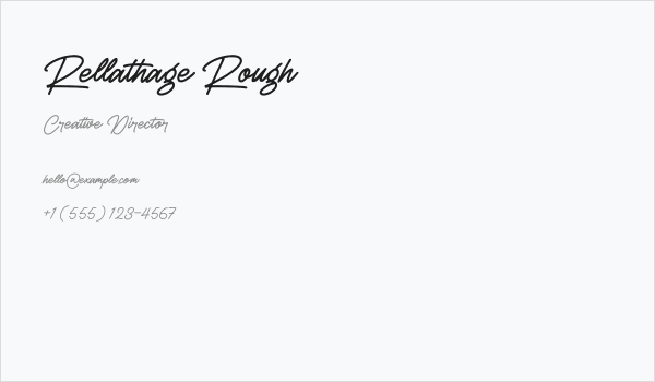 Rellathage Rough Business Card