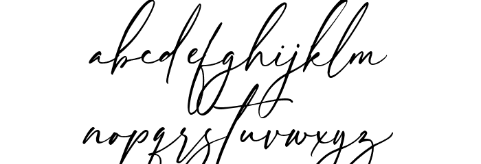 Rellington Font LOWERCASE