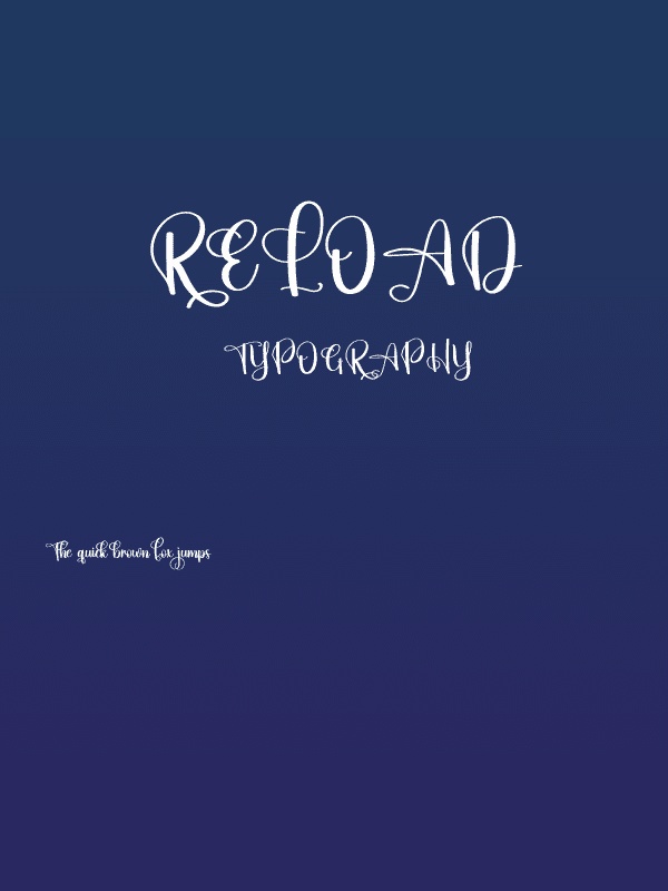 Reload Poster