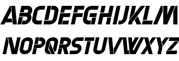 Reloaded Italic Font OTHER CHARS