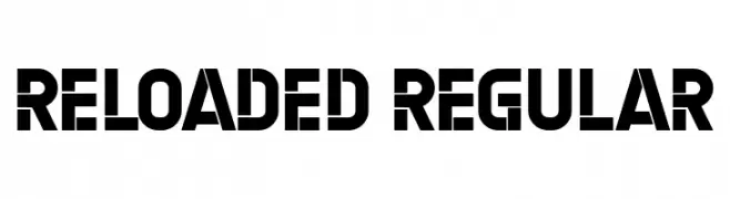 Reloaded Regular  Fuentes Gratis Descargar