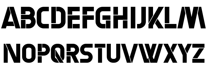 Reloaded Regular Font LOWERCASE